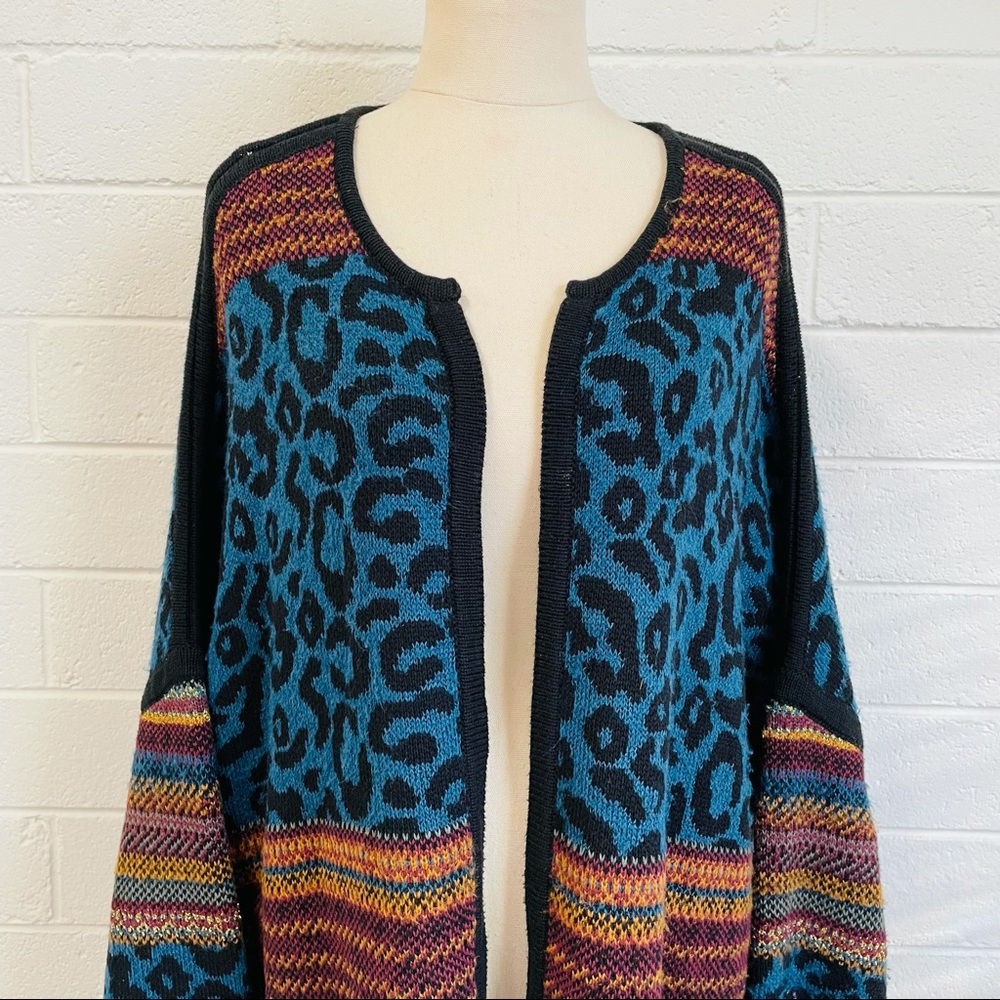 Leon & Harper. Wool Blend Slouchy Cardigan. 16-18 - Picture 2 of 12